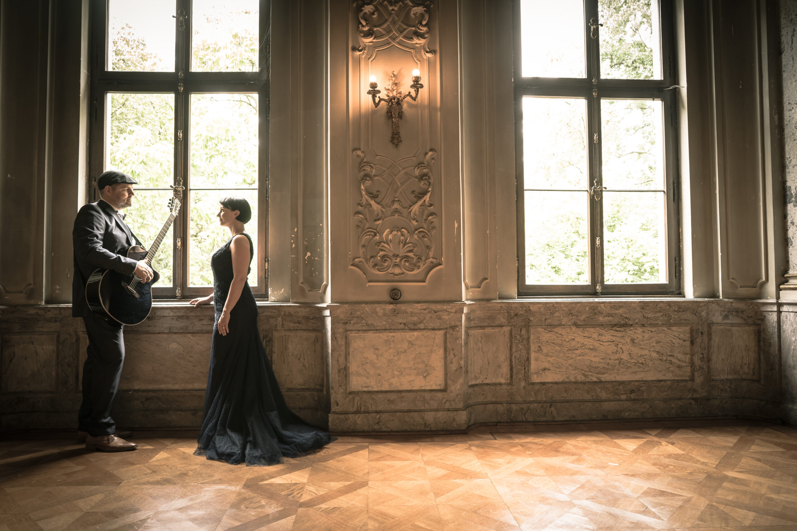 Live Musik für Firmenfeier. carryme - Das Akustik Duo. Im Schloss Bückeburg.